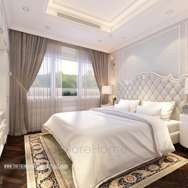 Thiết kế nội thất phòng ngủ Master chung cư Hei Tower